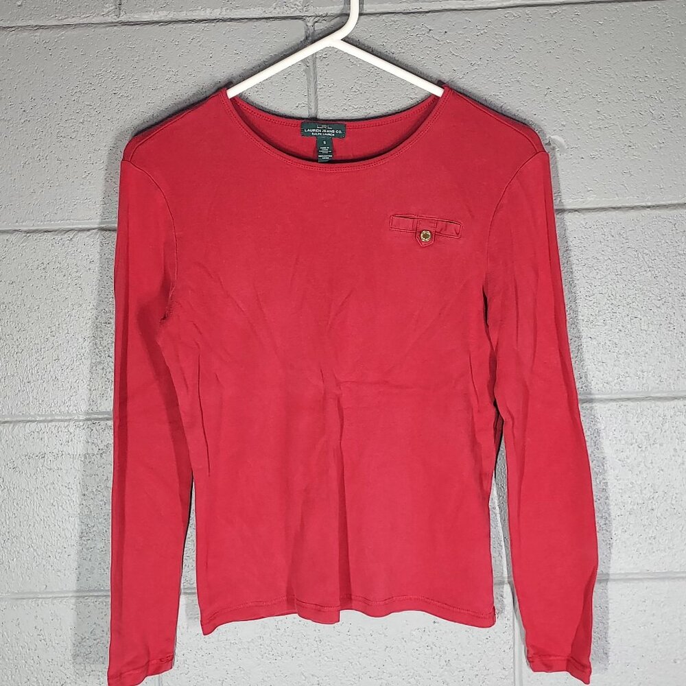 Lauren Jeans by Ralph Lauren - Dark Red - Long Sleeve - Small